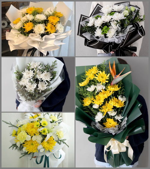 四川成都崇州市白头镇三洞村白事花束代送